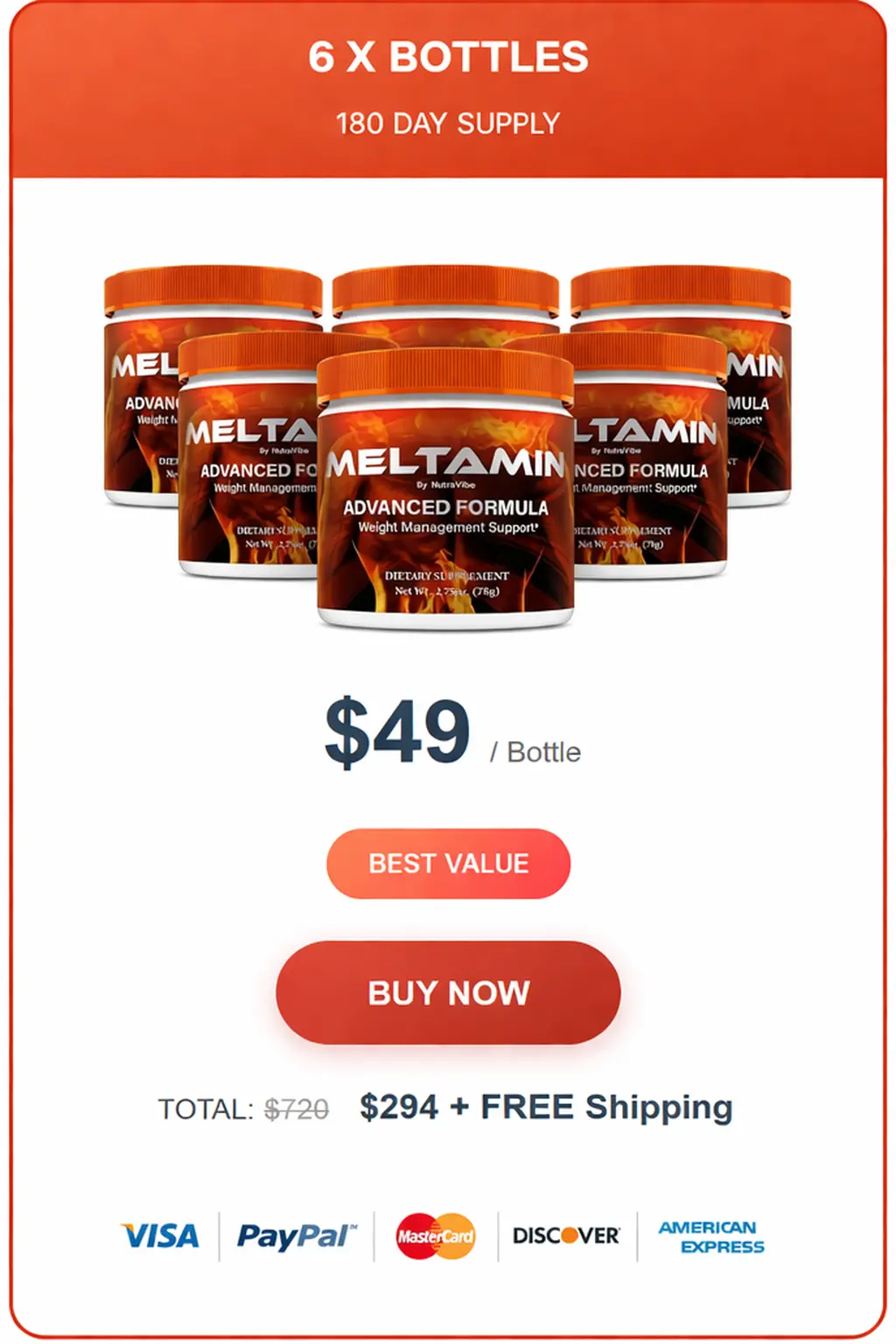 Buy Meltamin 6 Bottle